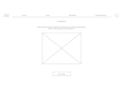 Kala School Quiz - Wireframe design ui