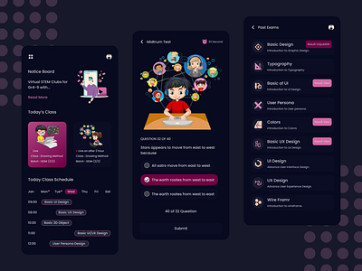 Education Ui Apps app branding design education educational app figma product design ui ui app ui design uiux ux