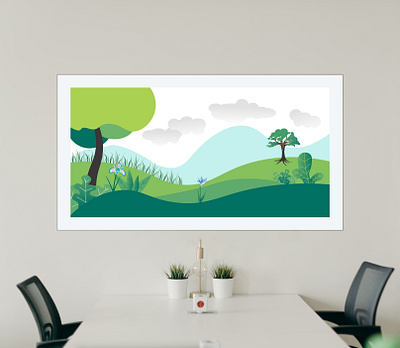 Lanscape from studio sky