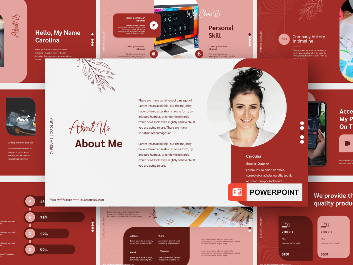 Example of Presentation / Pitch Deck Design