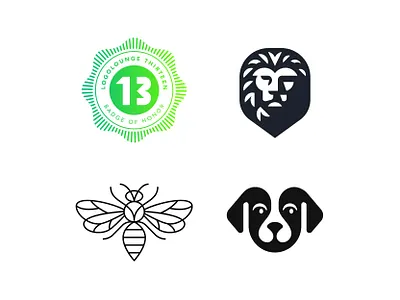 LogoLounge Book 13 Winning Logos animal bee book dog icon lion logo lounge mark symbol winners