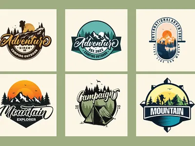 Adventure, outdoor, mountain, vintage travel T- Shirt design silhouette