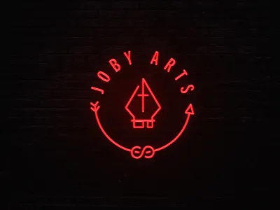 Neon Joby Arts branding design graphics illustration joby logo neon