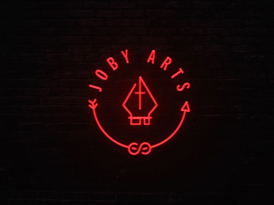 Neon Joby Arts branding design graphics illustration joby logo neon