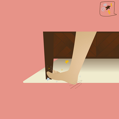 20. Sound colorful feet illustration illustrator minimal ouch sound vector