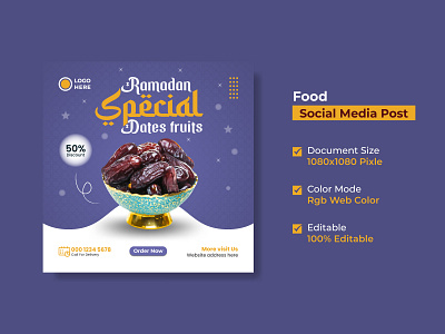 Ramadan Food Social Media Post Templates I Social Media Banner ad banners design facebook ads fast food food banner food template graphic design instagram instagram banner instagram post instagram stories instagram template restaurant banner social media ads social media banner social media design social media post social media templates web banner