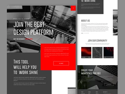 Design landing page 3d animation branding design graphic design illustration illustrator landing page logo minimal motion graphics ui user experience user interface ux uxui vector website