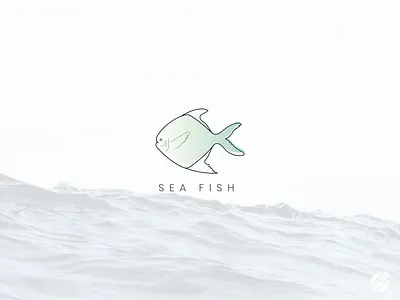 Sea Fish (Line Art) big branding creative logo design fish fishing flat logo graphic design illustration line art logo logo folio 2022 logo ideas logofillx minimal modern ocean sea sea food water