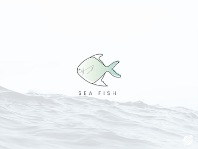 Sea Fish (Line Art) big branding creative logo design fish fishing flat logo graphic design illustration line art logo logo folio 2022 logo ideas logofillx minimal modern ocean sea sea food water