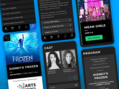 Final Digital Program darkmode mobile product design react strapi ui ux