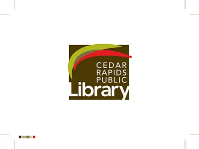 Cedar Rapids Public Library Logo art director branding branding designer graphic design graphic designer illustration library logo logo design logo designer logotype typography