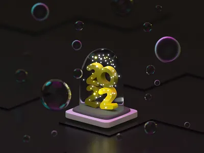 2022 2022 3d 3dart 3dblender art blender illustration newyear