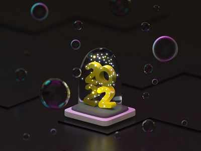 2022 2022 3d 3dart 3dblender art blender illustration newyear