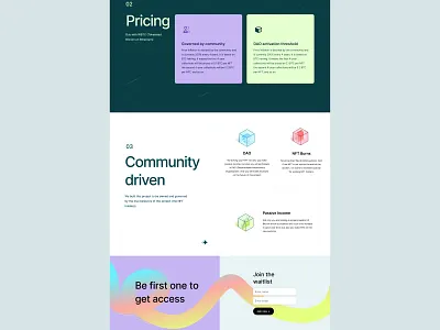 TheBlock — Bitcoin Block's NFT crypto design homepage illustration landing layout nft typography ui web3 website