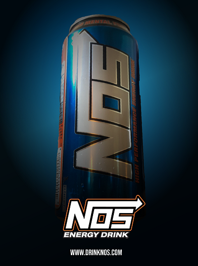 NOS Energy Drink Advertisement branding design graphic design typography vector