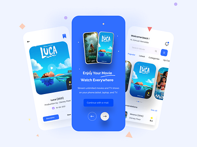 Movie watching app for kinds to view cartoonist movies animation branding cartoonic app ux ui design cartoons app ui movie app movie app ui movie app ux ui movie wathcing app product design ux ui design watch cartoon