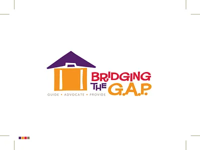 Bridging the G.A.P Logo art director branding branding designer fun graphic design graphic designer illustration logo logo design logo designer logotype typography