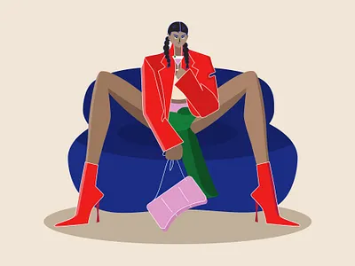 Mary design fashion flat illustration vector woman