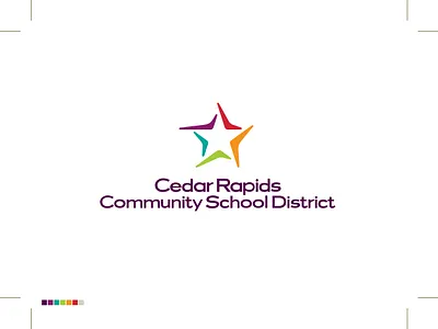 Cedar Rapids School District Logo art director branding branding designer fun graphic design graphic designer illustration logo logo design logo designer logotype typography