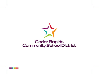 Cedar Rapids School District Logo art director branding branding designer fun graphic design graphic designer illustration logo logo design logo designer logotype typography