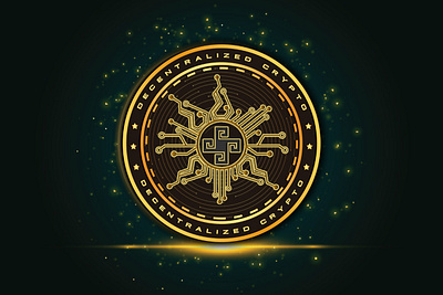 Cripto graphic illustration logo vector