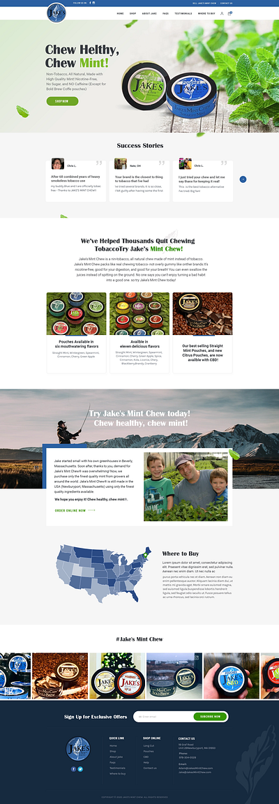 Chew Mint design graphic photoshop uxui web