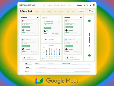 Google Meet Redesign branding clean design ui ux
