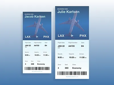 Daily UI Challenge - Boarding Pass boarding pass daily ui daily ui challenge ui ux visual design