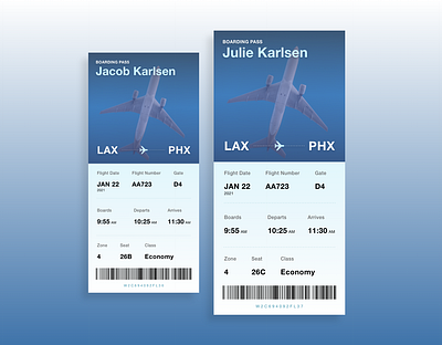 Daily UI Challenge - Boarding Pass boarding pass daily ui daily ui challenge ui ux visual design