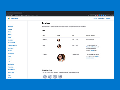 Elastic web design system 2.0 design system product design ui ux design uxui web design website