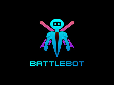 Battle Bot logo artificial intelligence security bot logo ai bot artificial intelligence battle computer cyborg fight flat logo future futuristic logo machine mascot logo minimal logo minimalist logo modern modern logo nft robot robotic science