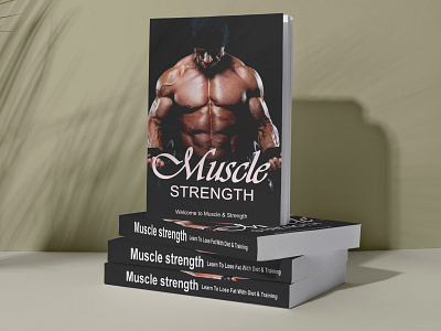 BOOK COVER - Muscle strength book cover design illustration phoshop design