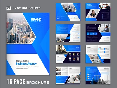 Multipage Corporate Brochure Template Design branding company profile brochure