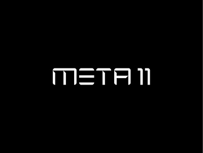Meta 11 blackwhite brand identity branding clean logo design flat logo graphic design icon identity illustration logo logo design logomark logotype mark minimal logo minimalist logo typography vector wordmark