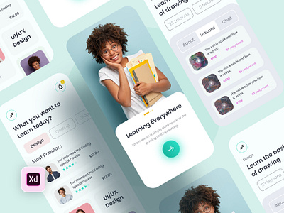 Educational Platform - Mobile App 3d animation app branding design educational platform new app graphic design illustration logo ui ux