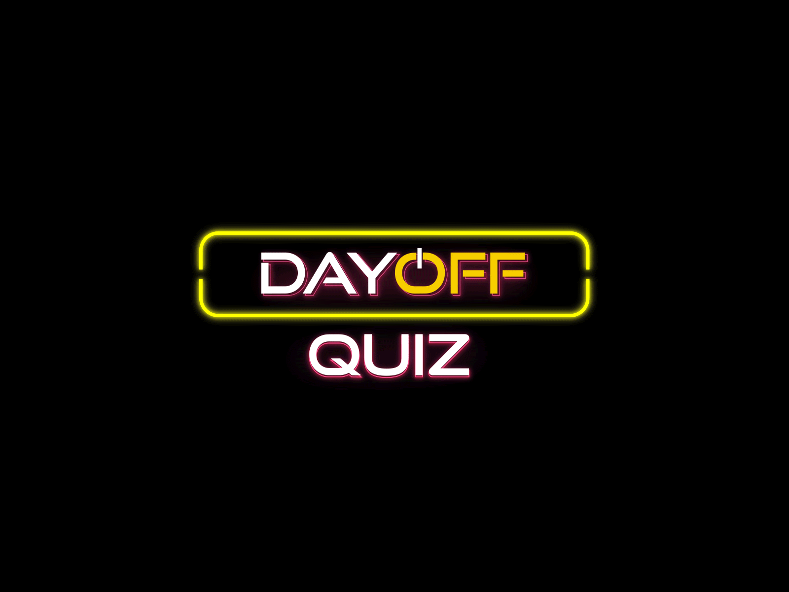 Logo animation for Dayoff Quiz by Alisher Sanakbekov on Dribbble, image size:1600x1200
