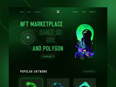 NFT Landing Page Design community crypto design header homepage illustration landing landing page landingpage nft nfts product page ui ui design uiux web web design web page web site website