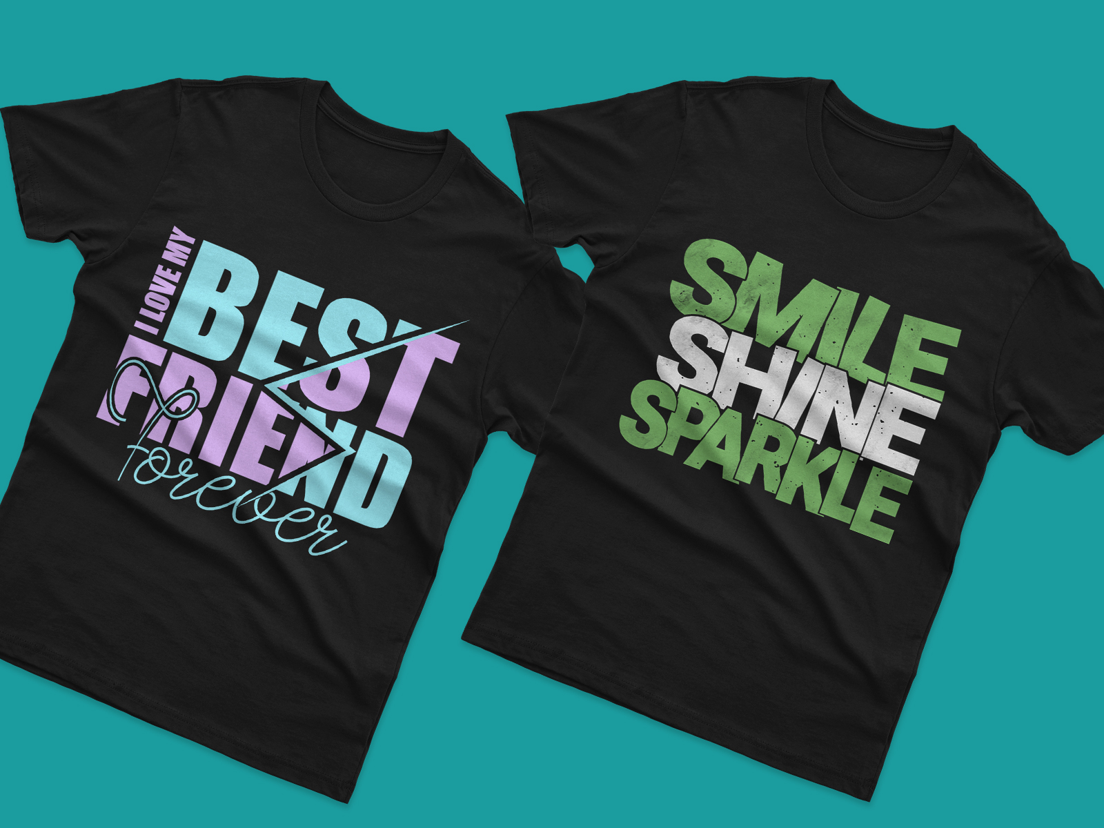 Text tshirt shop design