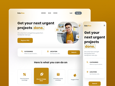 EduHive Landing Page college dashboard education landing page nft school ui ui design ux ux design website design