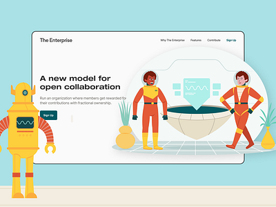 Galactic illustrations for hero header design branding design illustration illustration design illustrations illustrations／ui illustrator logo ui ux