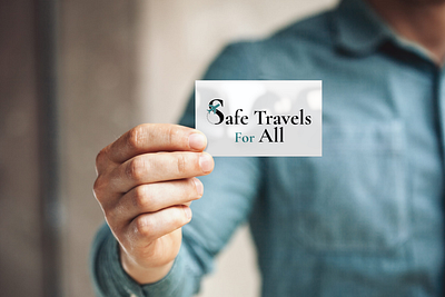 Safe Travels For All logo design airplane brand business card design logo shape sign symbol travel typography