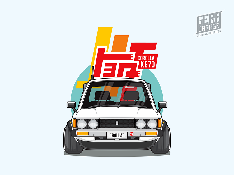 Chibi Corolla KE70 by Geraldo Harold on Dribbble