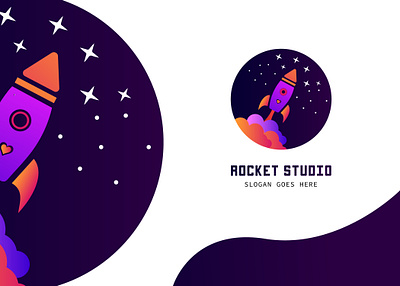 Rocketship Logo Design