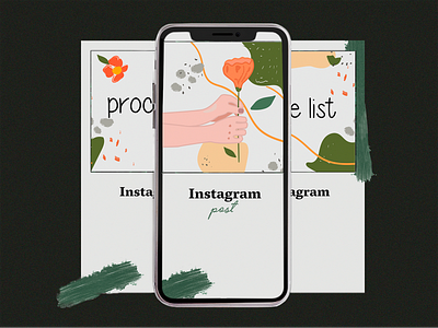 Instagram illustration background branding design flat graphic design illustration instagram interaction isometric like line logotype minimalist mobile nature network poster design technology template vector