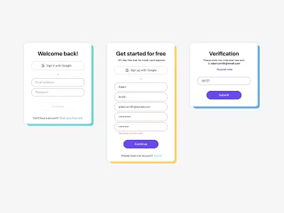 Onboarding UI app ui create account design system dropdown error error states input field ios mobile modal product design product ui responsive sign in sign up text field ui web design