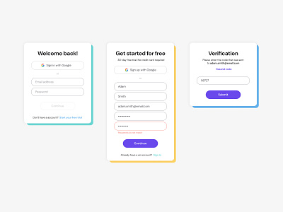 Onboarding UI app ui create account design system dropdown error error states input field ios mobile modal product design product ui responsive sign in sign up text field ui web design