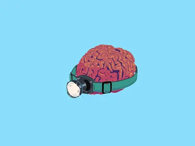 Wisdom outweighs any wealth brain design graphic design illustration mind pictofactory vector wisdom