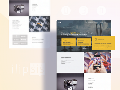 Ilipsis.io Landing Page Design - Fundraising Consultant branding graphic design logo ui