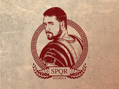 Maximus Decimus Meridius ancient rome cinema design general gladiator graphic design illustration illustrator movie movies portrait ridley scott roma roman roman empire rome russel crowe