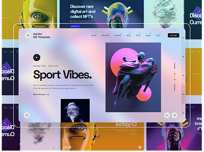 Hero UI Kit best heder section design best hero ui kit 2022 branding design header ui hero ui kit illustration logo minimal modern ui ux web web hero ui website